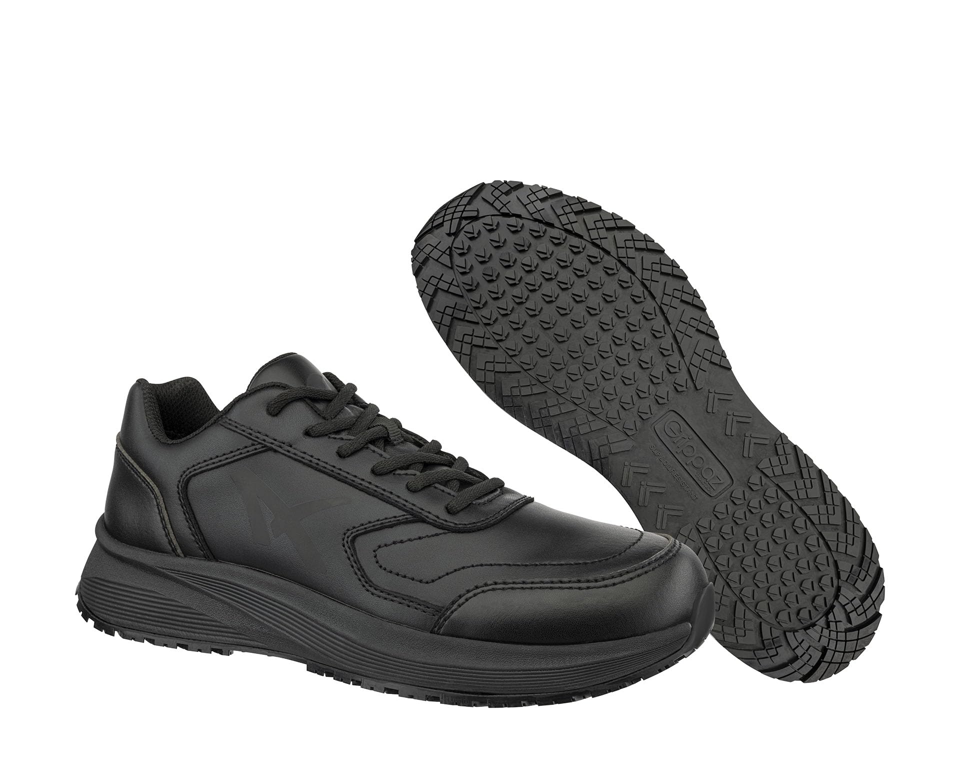 ALBATROS Vibe - Zapatillas de trabajo antideslizantes O2 para hombre y mujer, muy ligeras, antideslizantes, ideales para el trabajo, color negro