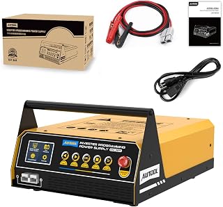 AUTOOL Flash Reprogramming Power Supply 150A, Car Battery Charger with Battery Maintainer Mode, Adjustable Charging Current Voltage, for Lead-Acid Battery