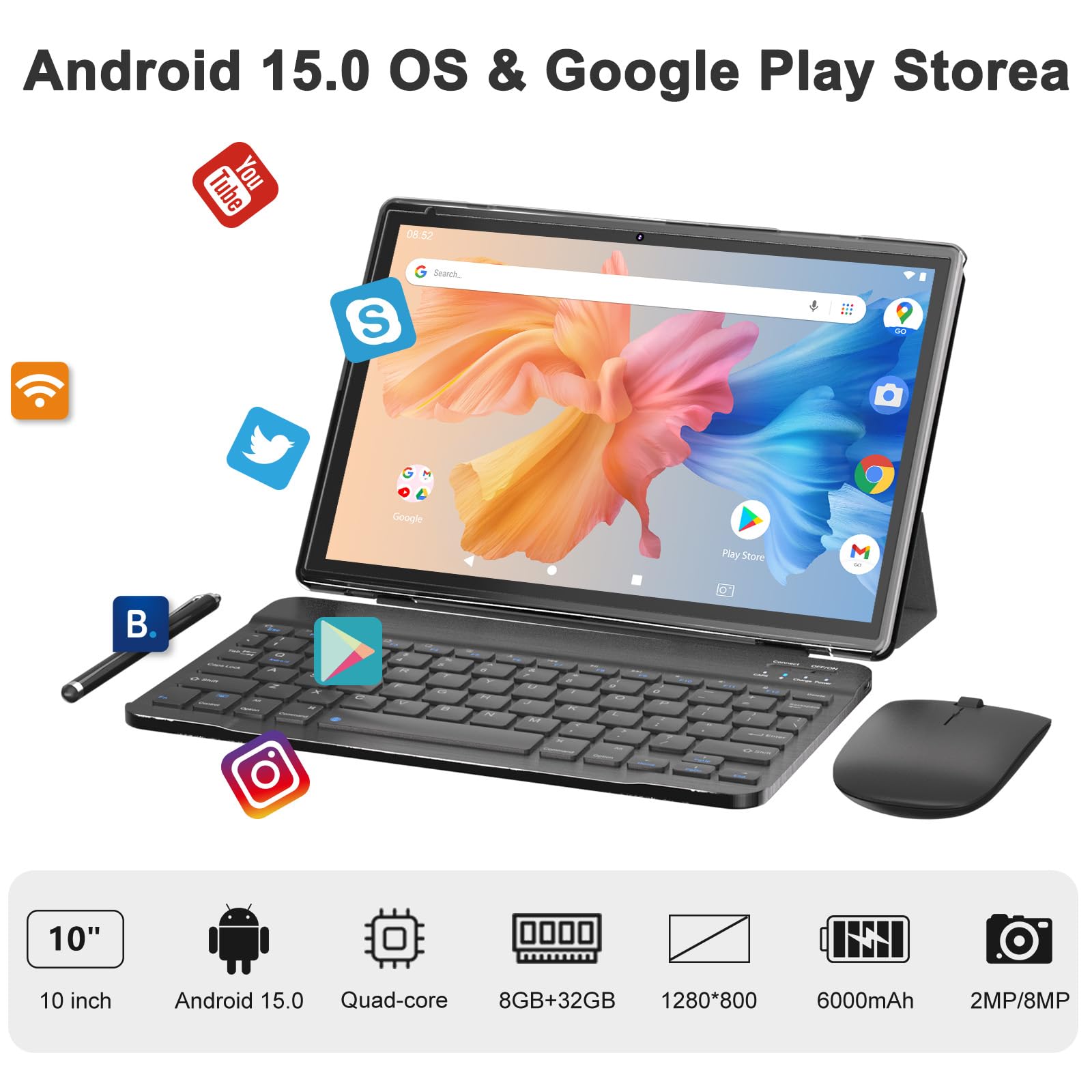 Amazon.co.jp: タブレット 10インチ Android 15 タブレット キーボード Amazon.co.jp: タブレット 10インチ Android 15 タブレット キーボード