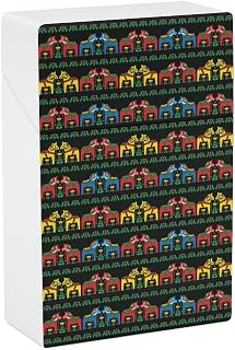 Swedish Dala Horse Folk Pattern Plastic Cigarette Cases Portable Cigarette Box Cigar Boxes Pocket Cigarette Storage Containe
