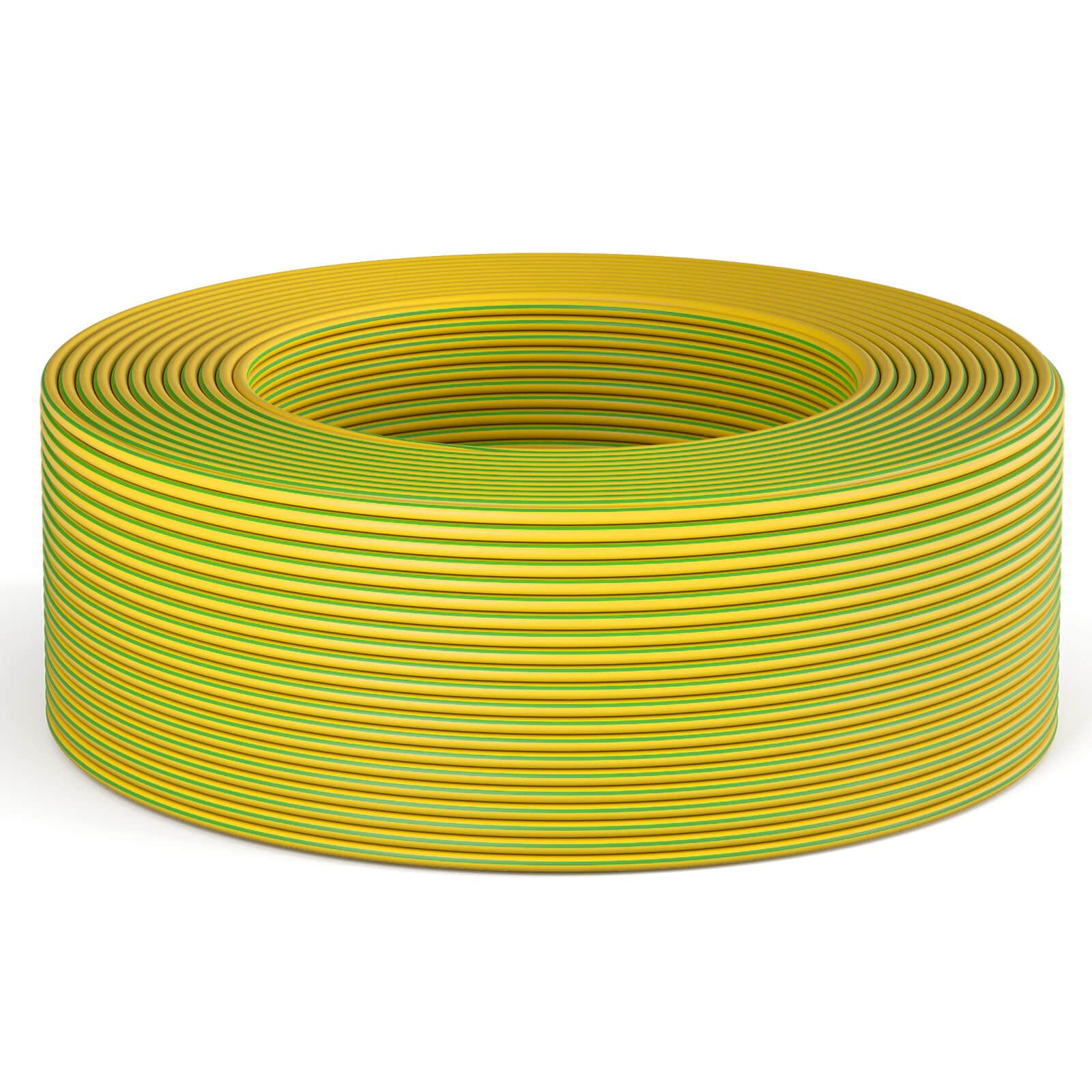 HB-Digital Cavo di Messa a Terra H07V-K 10mm² Unipolare in Rame Flessibile - PVC Verde-Giallo per Impianti Fotovoltaici