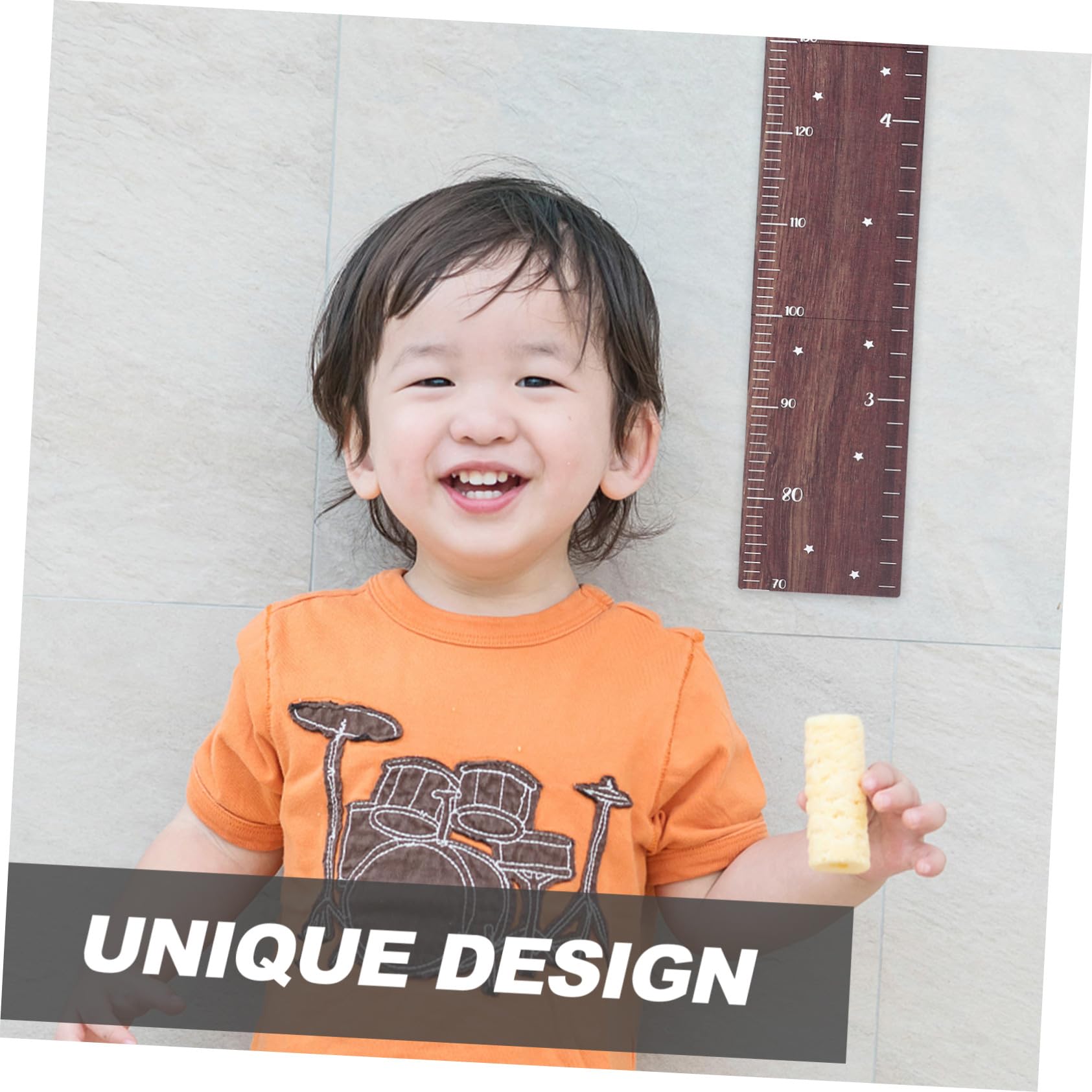 Ipetboom Tabla de Crecimiento de Madera para Pared Medidor de Altura Infantil y Seguro Decoración para Guardería y Habitación Infantil Regla de Crecimiento para Registro Preciso