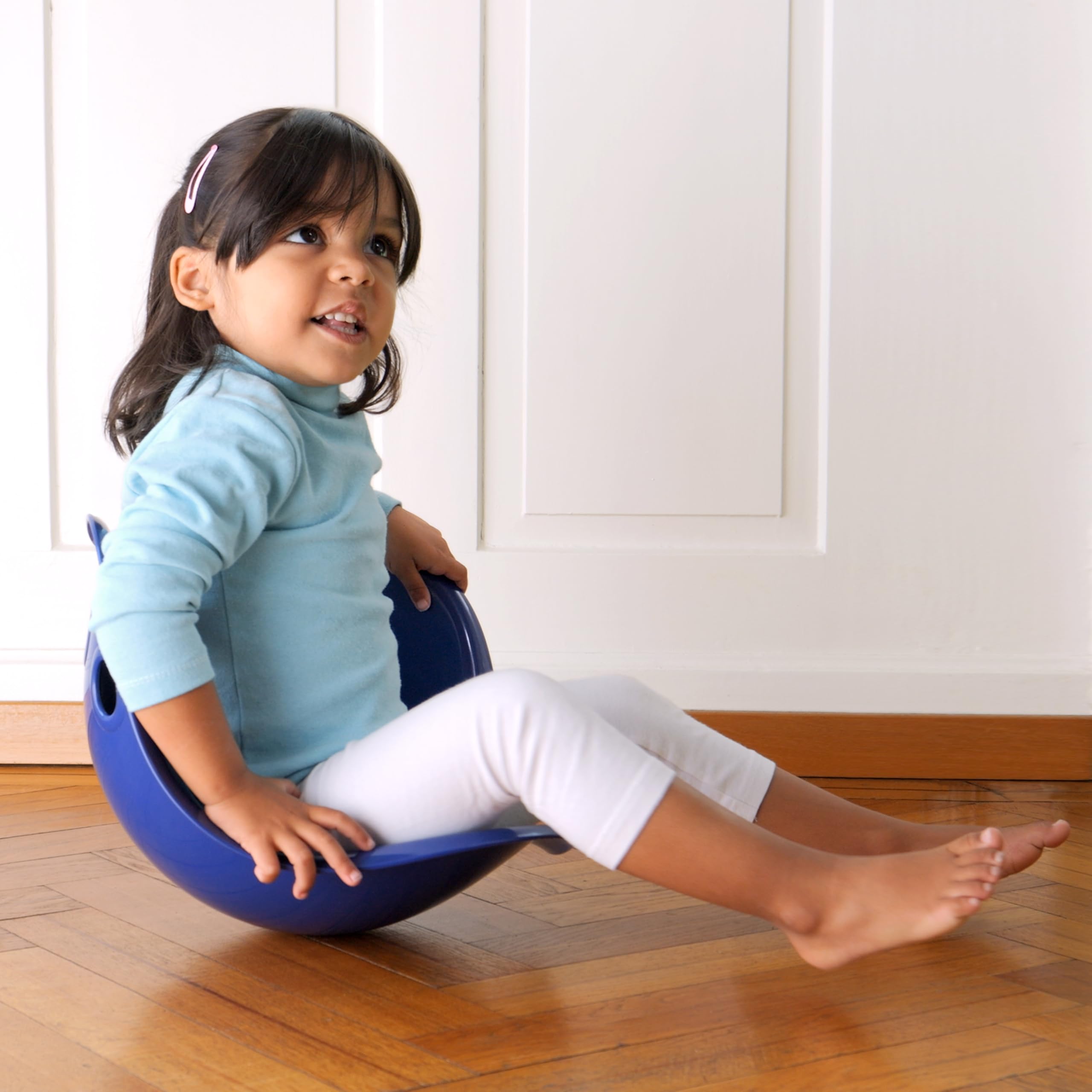 MOLUK 2843507 Bilibo Nachtblau, Balance- und Spielschale, endlose Spiel-Möglichkeiten, Motorikspielzeug für Kinder ab 2 Jahren, Spielschale, innovatives Lernspielzeug