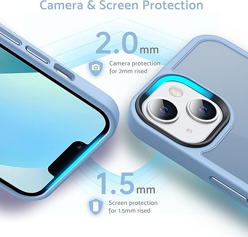 Miniatura 5 de Anqrp Funda diseñada para iPhone 13 Mini, compatible con carga inalámbrica Funda delgada de silicona suave antiarañazos para iPhone 13 Mini de 5.4