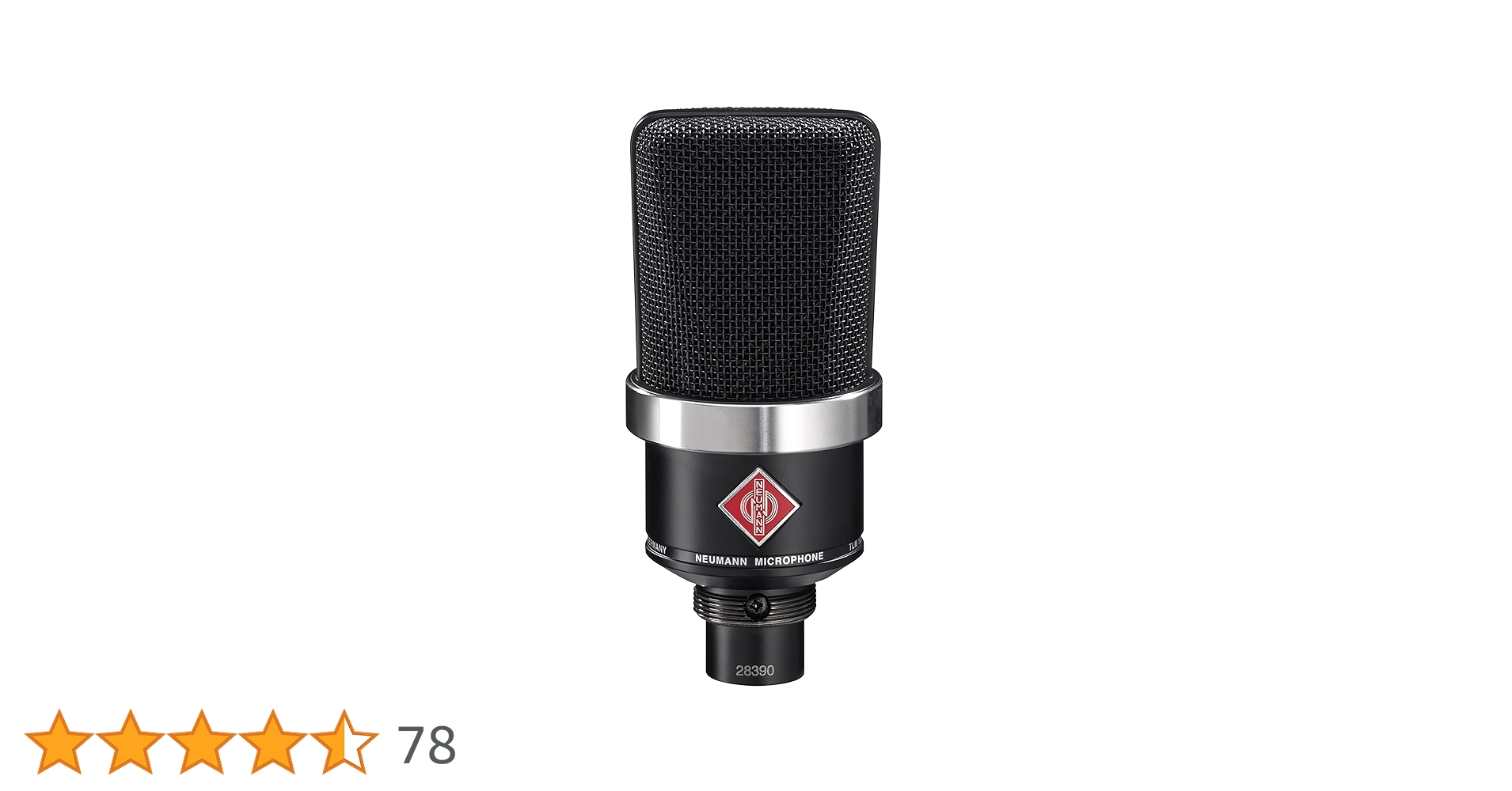 Amazon.co.jp: Neumann ノイマン TLM 102 BK ラージダイアフラム