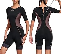 Santic Women's Short Sleeve Triathlon Suit - Padded Quick-Dry Trisuit UPF 50+ for Swim Bike Run
