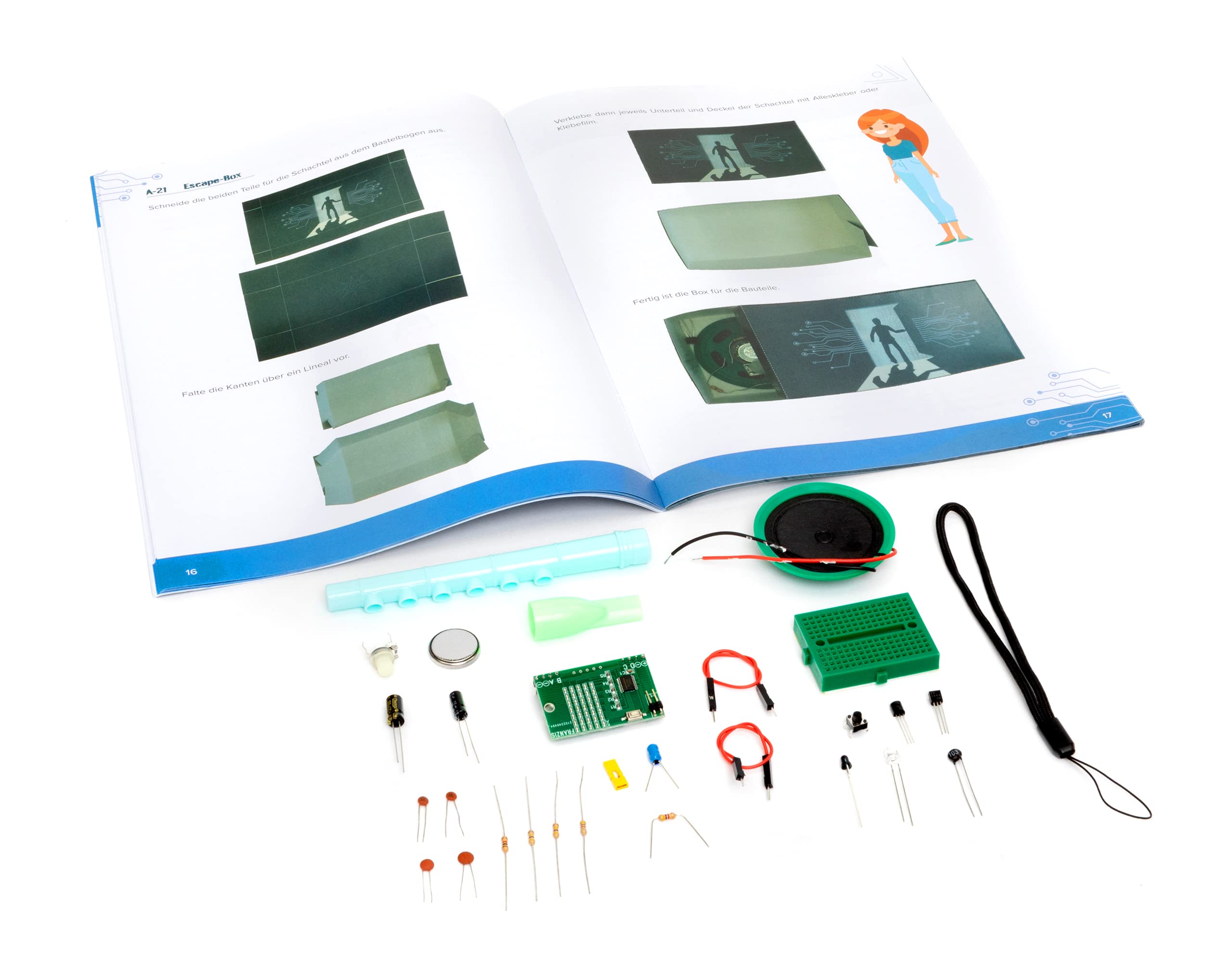 FRANZIS 67154 - Elektronik Escape Room Adventskalender