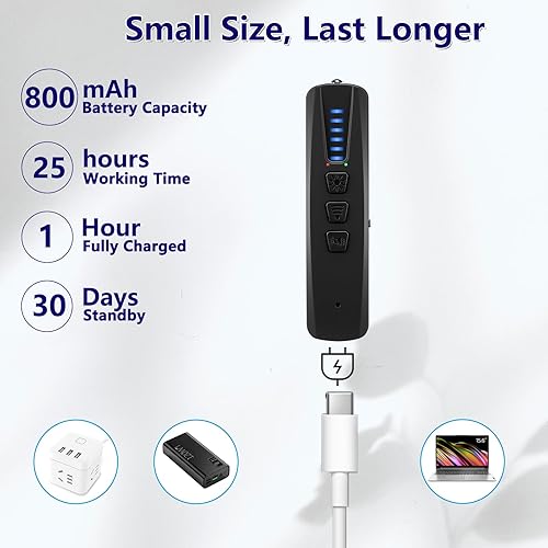 Miniatura 5 de Koilboane Detectores de cámara oculta, detector de cámara antiespía, detector de errores, rastreador GPS, escáner de señal RF, dispositivos de