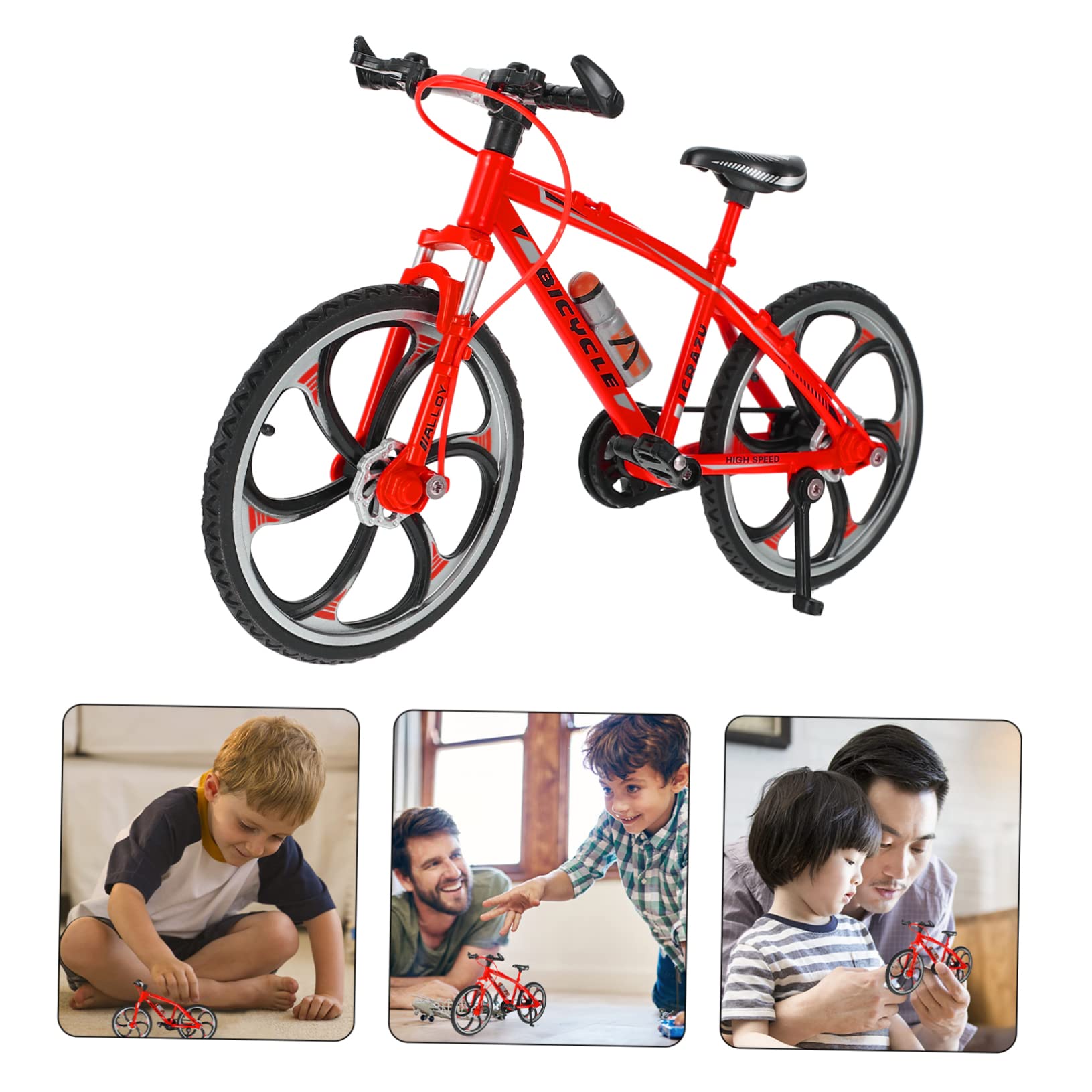 BESTonZON 1Pc Mini Finger Bike Realistic Finger Movement for Fun Tricks Relief Present for Friends for Creative Games Entertainment