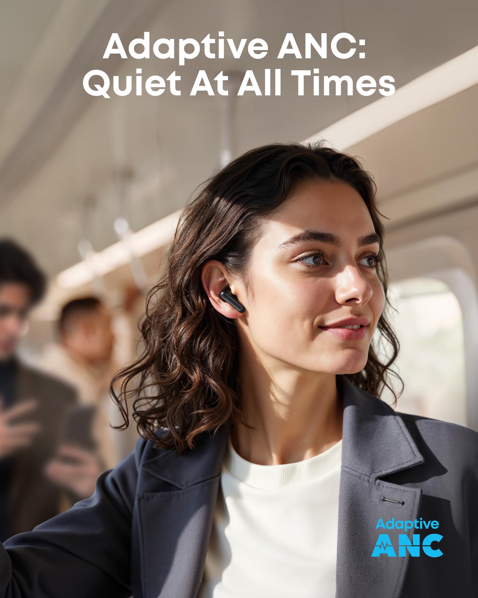 Soundcore P41i by Anker, Adaptive Noise Cancelling In-Ear Kopfhörer mit Powerbank 192h Spielzeit, Immersiver Sound, Klare KI-Anrufe mit 6 Mikros, IPX5, Bluetooth 5.3 (Generalüberholt)