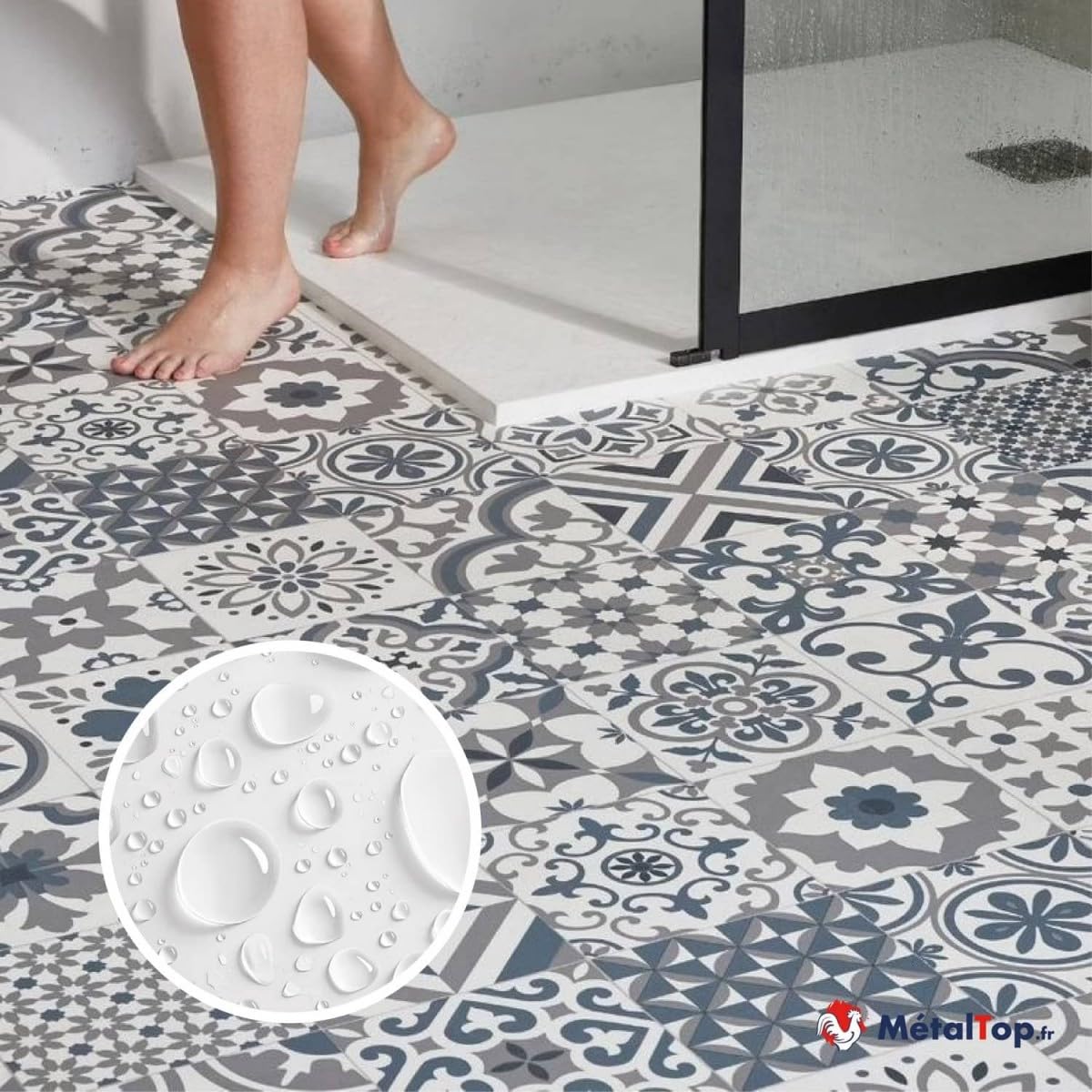 Métaltop - Hydrofuge Carreau De Ciment - 5 L - Protège durablement les carreaux de ciment poreux en intérieur et extérieur