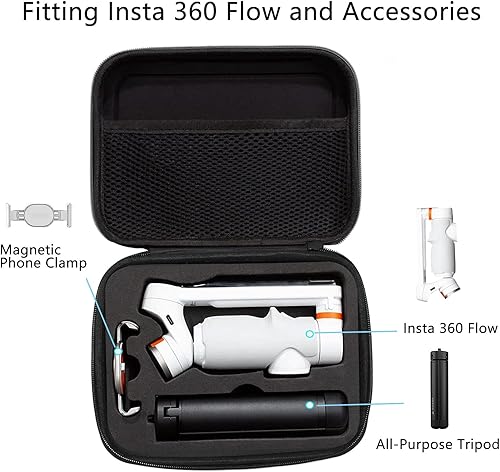 Miniatura 2 de TEKCAM Funda de transporte compatible con Insta360 Flow Gimbal Stabilizer Funda de almacenamiento protectora a prueba de golpes Bolsa de