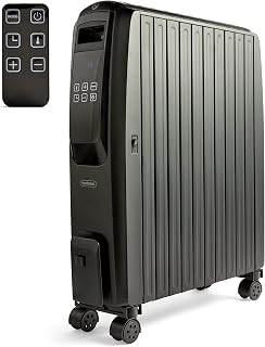 VonHaus Digital Oil Filled Radiator with Remote Control & LED Display, Electric Heater/Oil Radiator Warms Any Room, Thermostatically Controlled 2.5kw Oil Heater for Maximum Warmth, 2 Year Warranty