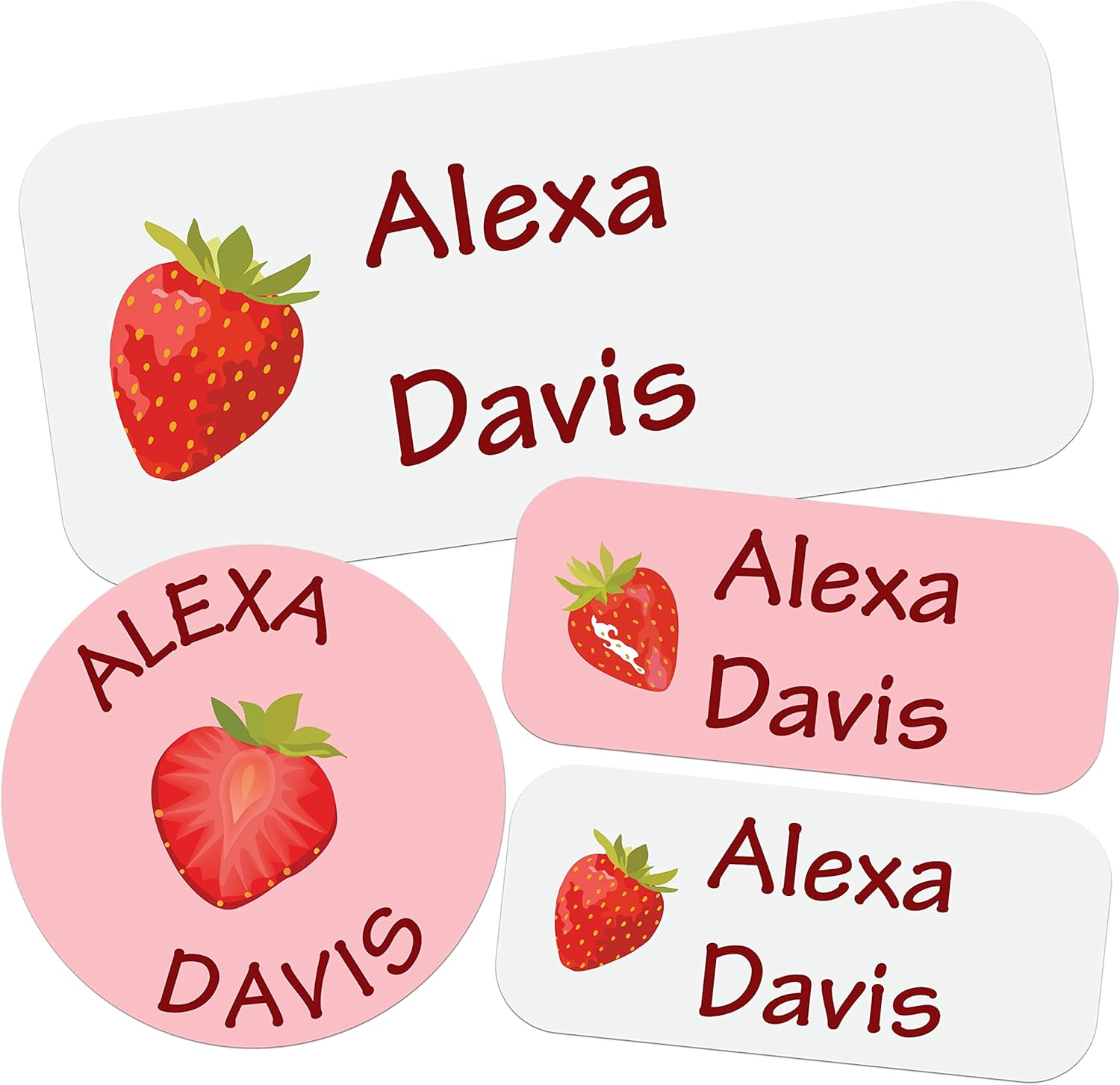 Bunny Badges Personalized Daycare Name Labels (100 Labels