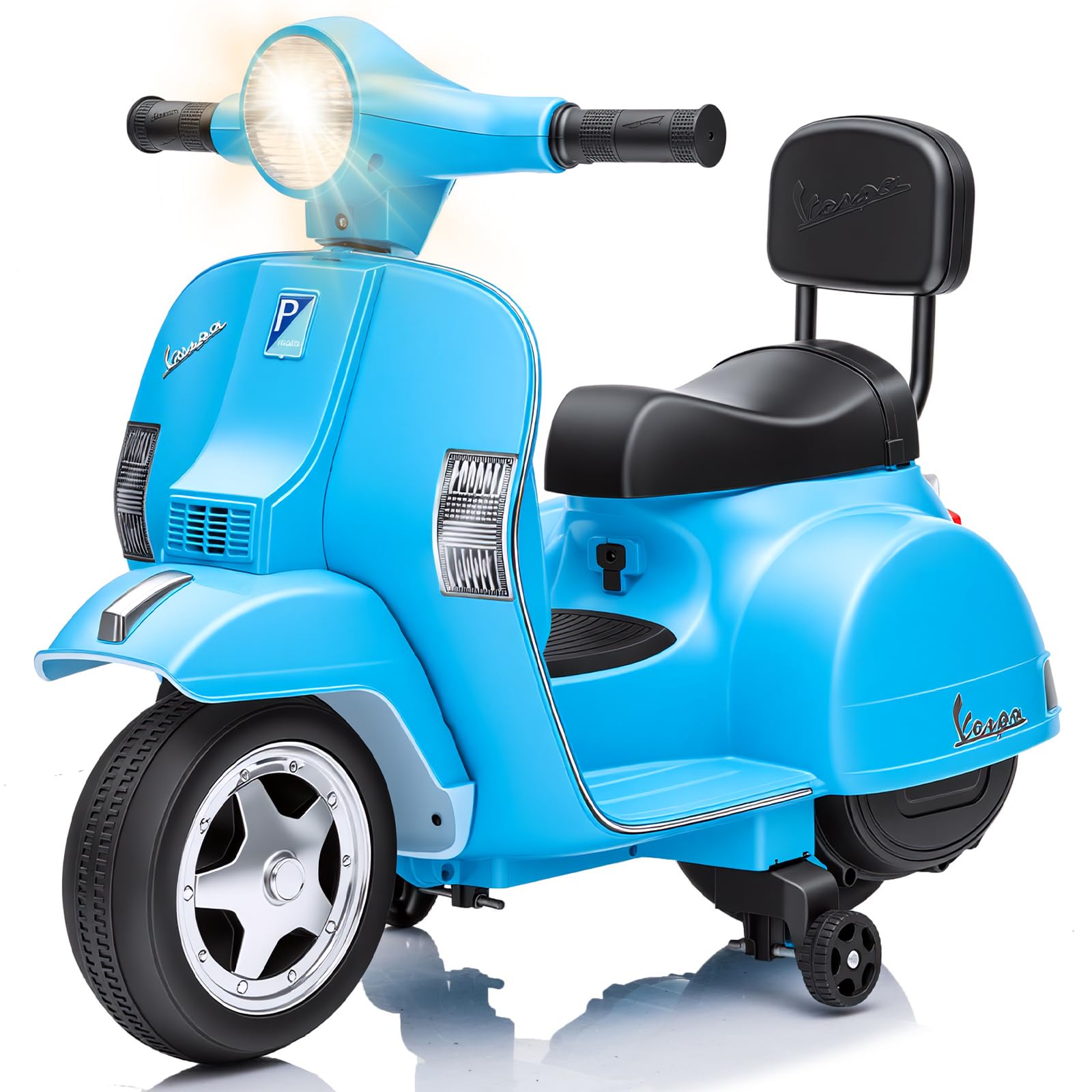 Garvee Moto Elettrica per Bambini Mini Vespa Scooter Motorino Elettrico 6V