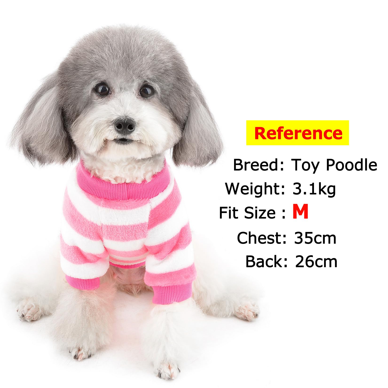 ZUNEA Pull D'hiver Anteau En Polaire Pour Petit Chiens Vêteent Chaud