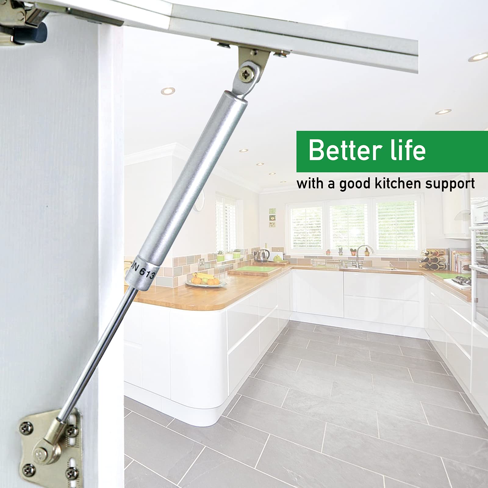 2 Pack Lid Support Hinge, Hydrolic Chest Hinges Hardware, Toy Box Safety Pneumatic Lid Stays