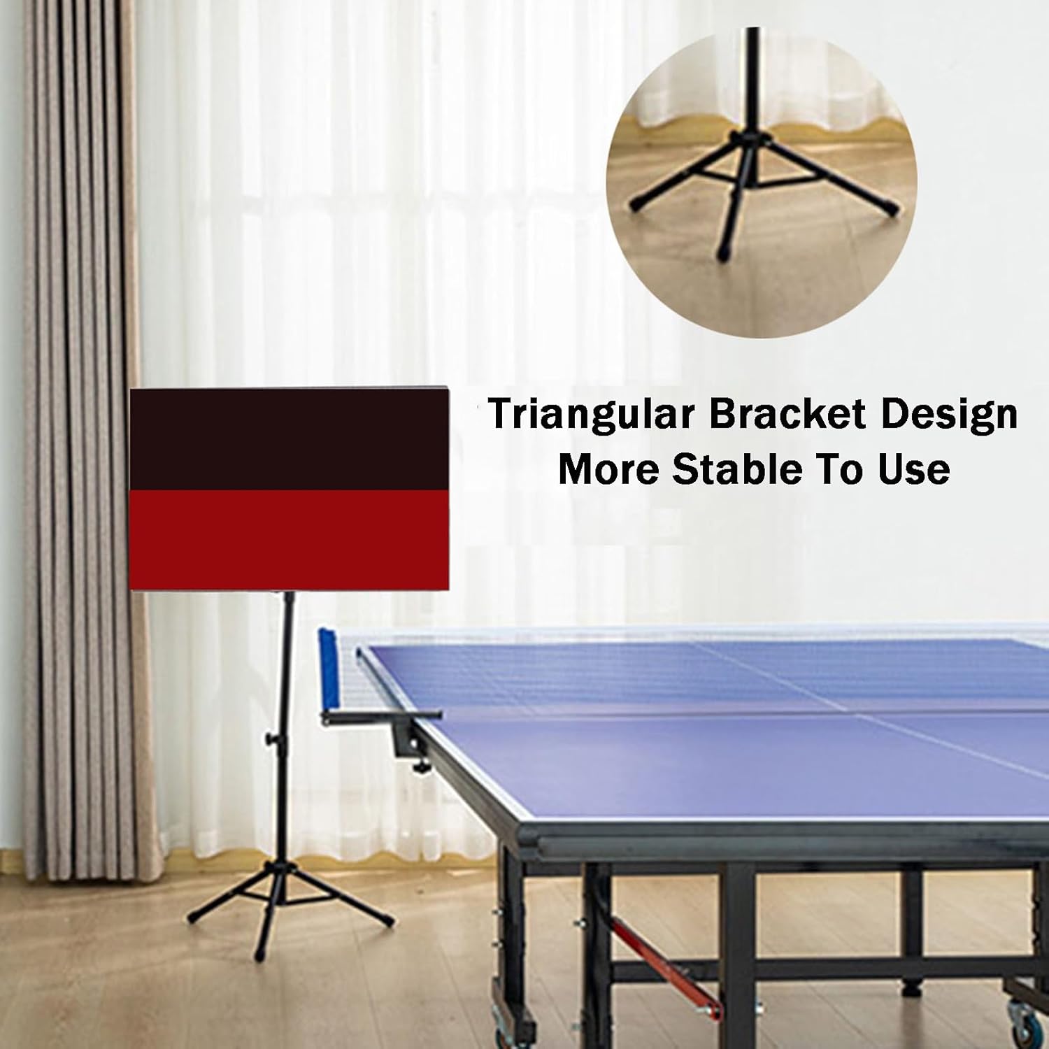 Table Tennis Return Board,Height Adjustable Ping Pong Rebounder,Portable Self-Study Training Device,for Home Gyms School