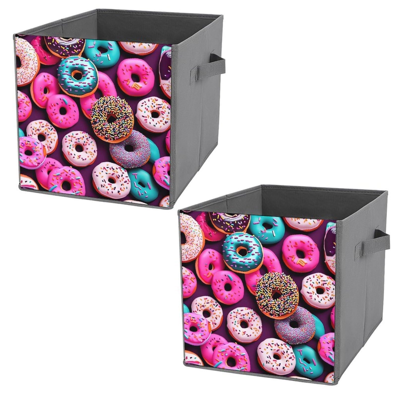Organisateur pliable donut panier rangement vêtements draps jeans livres avec poignées