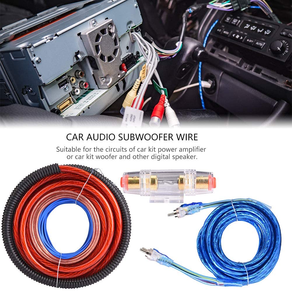 EBTOOLS Kabelkabelsatz, 2800 W 4 Guage Car Audio Subwoofer Verstärker Lautsprecher Installation Kabelkabelsatz Sicherungsanzug