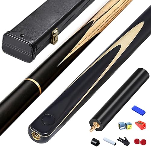 Tacos de billar profesionales 34 Tacos de billar Chino de ocho cubos Negro de ocho cubos Snooker Nivel de entrada 0.394 in (Color 4)