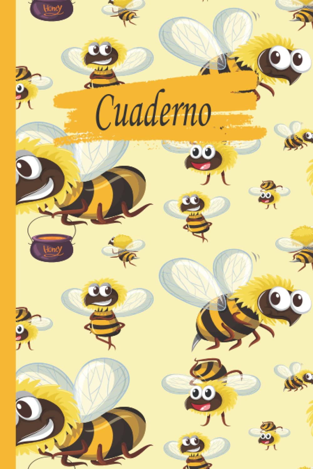 Cuaderno de abeja: Cuaderno de abejas, cuaderno de papel rayado para la escuela, estudiantes, regalo para niños, niñas, adolescentes, cuaderno de abejas, amante de las abejas