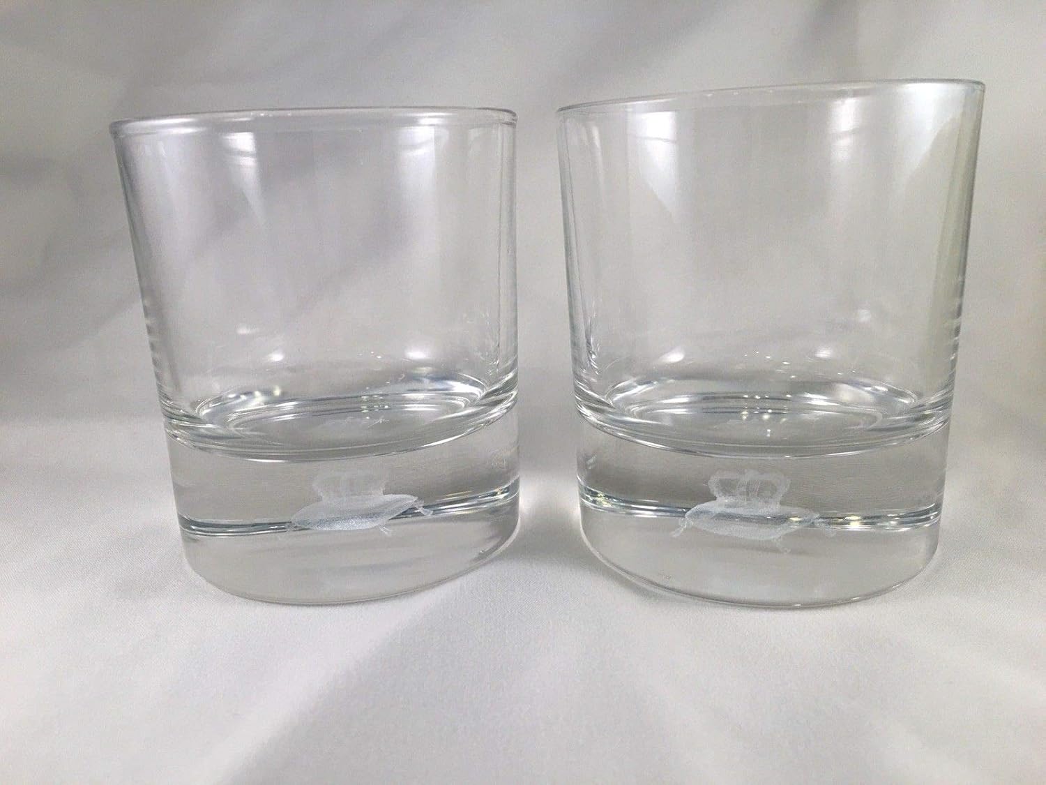 Crown Royal Signature Glass Floating 3D Crown and Pillow (Set of 2)