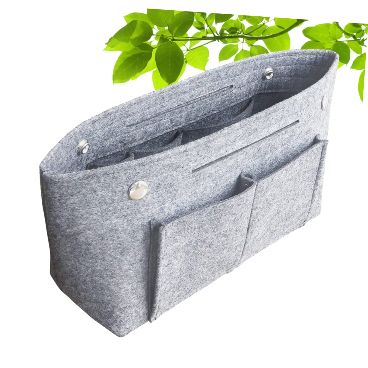 Trousse de Toilette Paquet de Rangement Compact Portable en Tissu Feutre Grosse Capacité Poignée pour Cosmétiques, pour Vacances et Salle de Sport