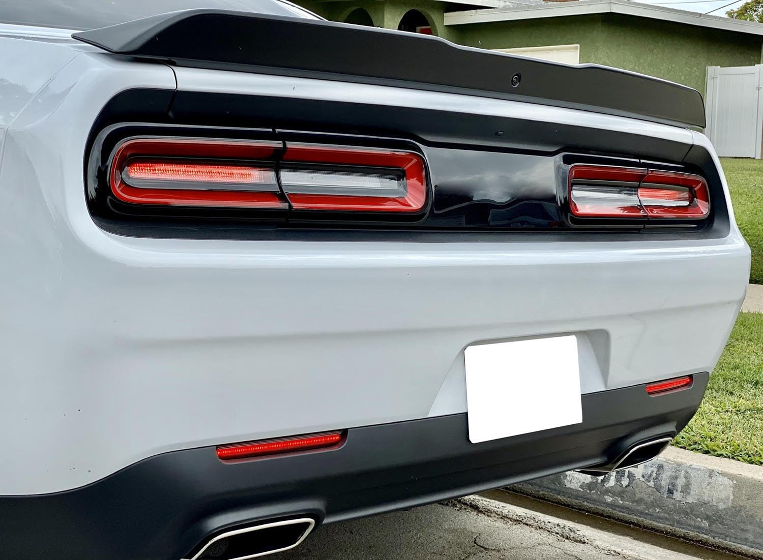 iJDMTOY Red Lens 40-SMD Full LED Rear Bumper Reflector Light Kit Compatible With 2015-up Dodge Challenger Function as Tail or Rear Fog Lights product thumbnail 4