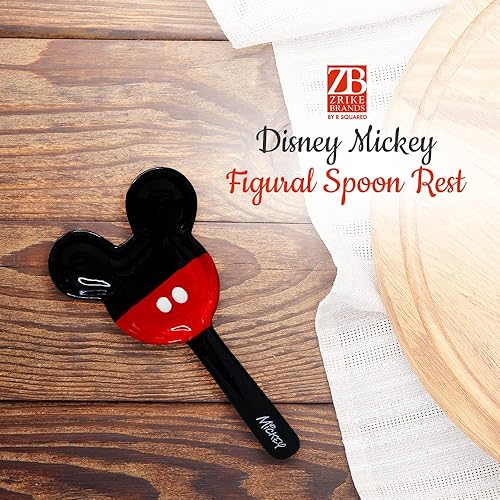 Miniatura 2 de Zrike Disney Mickey Figural - Soporte para utensilios de cerámica funcional con diseño icónico, funciona como decoración en la encimera de la cocina