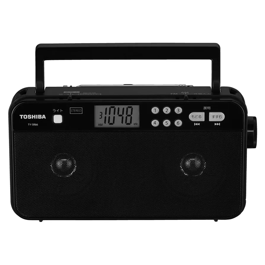 特価！TOSHIBA LED ライト搭載 AM/FMラジオ×３台セット TOSHIBA 携帯ラジオ 東芝 ラジオ am fm ワイドfm ledライト 軽量