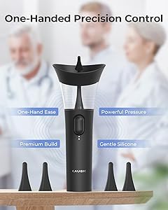 KAUGIC Manual Ear Wax Cleaner  Safe, Comfortable & Easy to Use Seamless One-Hand Operation