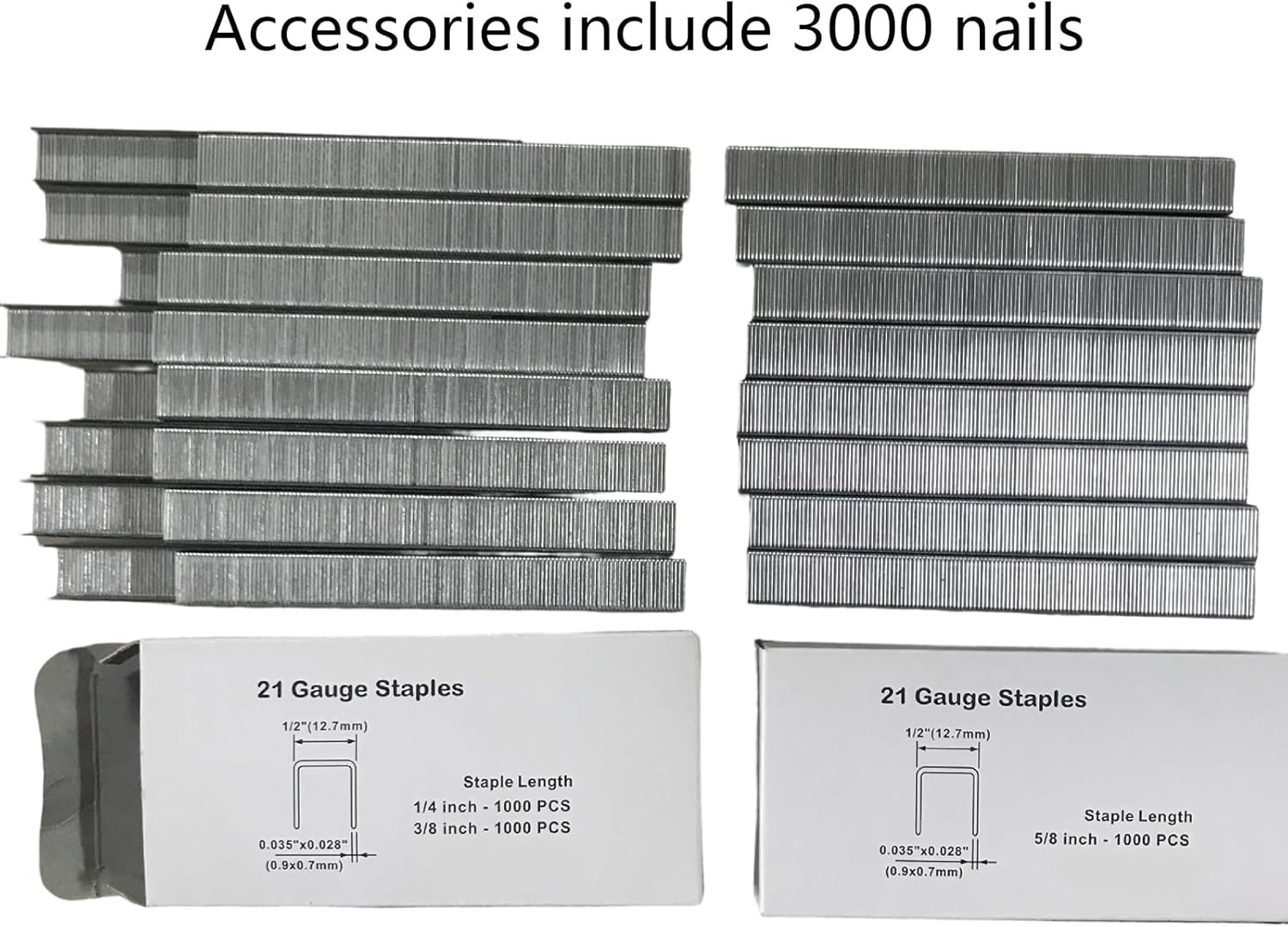 Pneumatic Brad Nailer - 4 8Bar Finishing Stapler with 3600 Nails for Carpentry Tasks | Precision Fastening Tool with Air Powered Drive & Jam Release Mechanism for Trim Installation, Baseboards Fitting