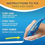 BIC WOELP21 Wite-Out Exact Liner Correction Tape, 1/5-Inch x 236-Inch, Blue/Orange, 2/Pack (BICWOELP21) – view 7