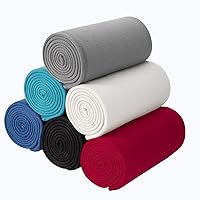 Vista 34 de CAI TENG Mantas de Vellón Ligeras y Cálidas, Suaves y Acogedoras, Aptas para Mascotas, Manta de Vellón Sólida a Granel para Hogar, Cama, Sofá, Negro