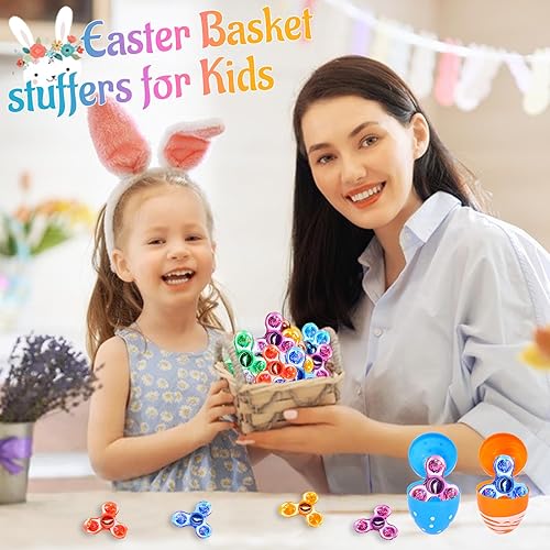 Miniatura 4 de Gigilli Paquete de 8 juguetes giratorios para niños de 4 a 8 a 12 años, juguetes sensoriales con luz LED para fiestas a granel para niños y adultos,