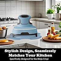 Vista 6 de Tailored Ninja Crispi PowerPod Salvamanteles de Silicona – Almohadillas Térmicas para Accesorios de Freidora de Aire de Vidrio Ninja Crispi