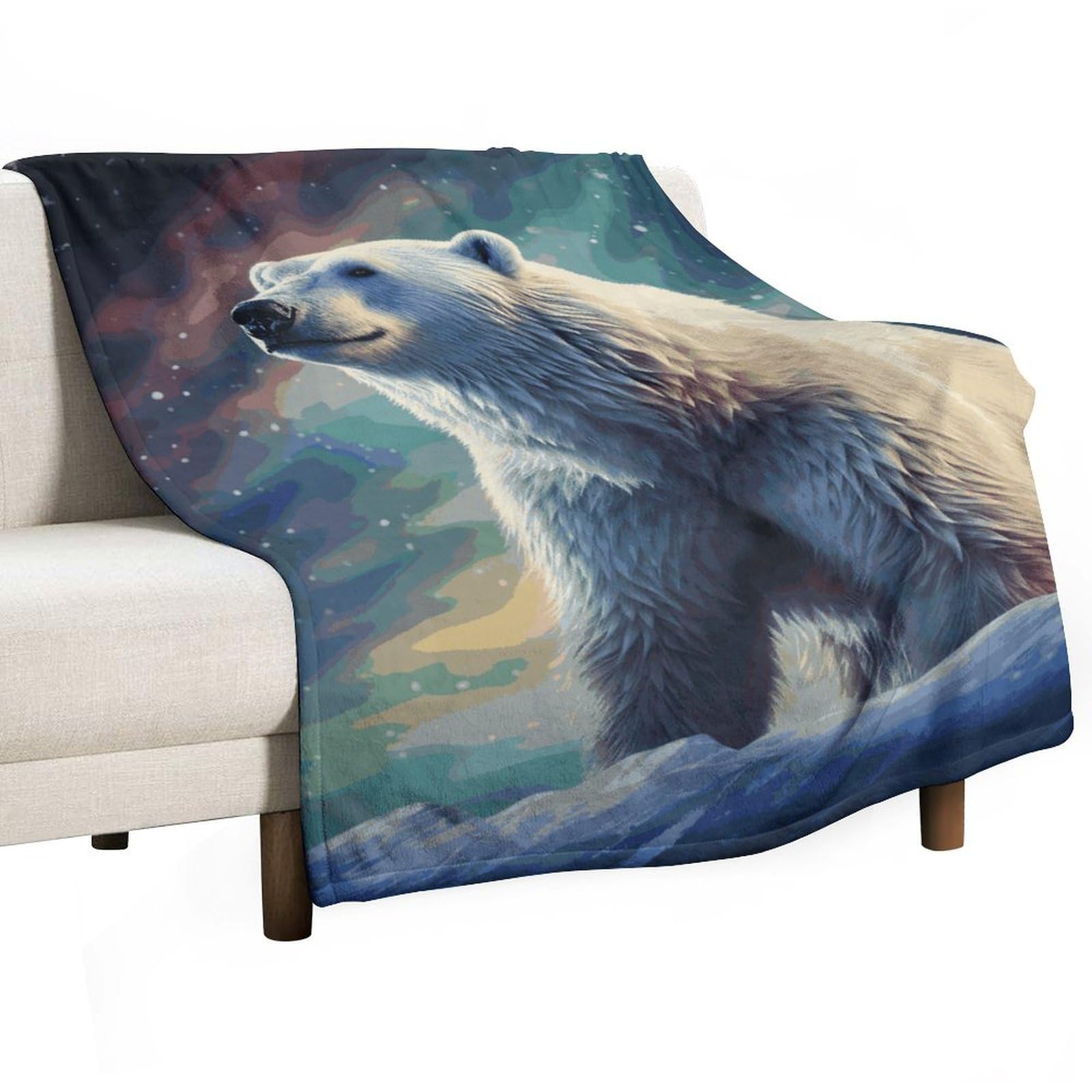 Couverture polaire chaude contre le froid hivernal, grand plaid épais de lit