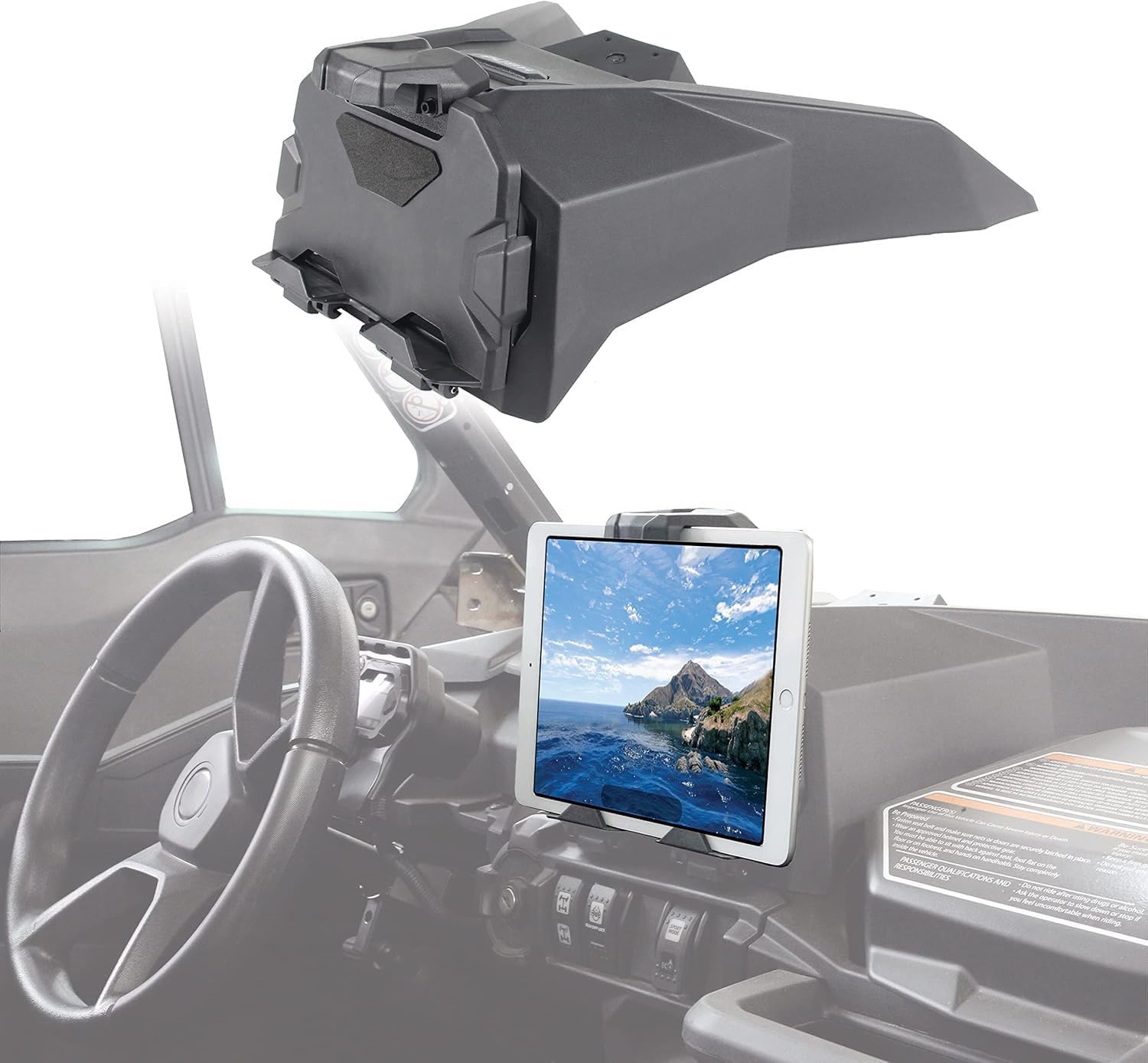 Trail Electronic Device Tablet Holder GPS Phone Mount Compatible with Can Am Maverick Sport/Sport Max/Trail/Commander/Commander Max Accessories 2019-2025,Replace 715005212