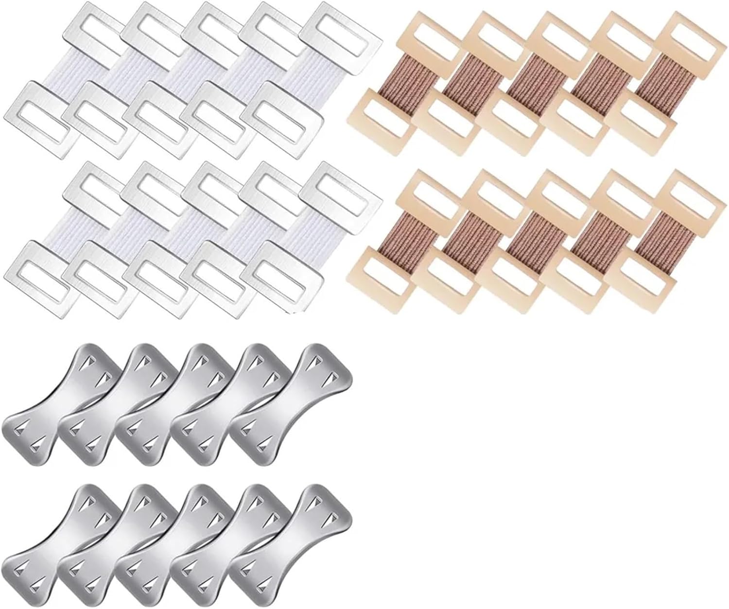 Bandage Clips 100pcs Elastic Bandage Wrap Clips Stretch Metal Clasps Replaceable Wrap Fastener for Various for Various Types Bandages