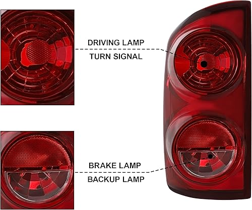 Miniatura 2 de Luz trasera izquierda para Dodge Ram 150007 08 09 Ram 2500 3500 2007 2008 lámpara de freno trasera