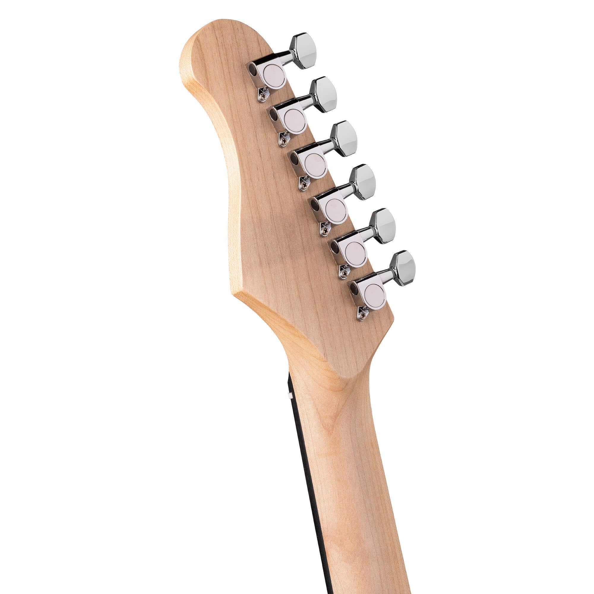 MAX GigKit + Vonyx WGS20 - Set guitarra eléctrica 4/4 con sistema inalámbrico, color petróleo, amplificador 40W, sistema UHF 10 canales, batería recargable y accesorios completos para principiantes
