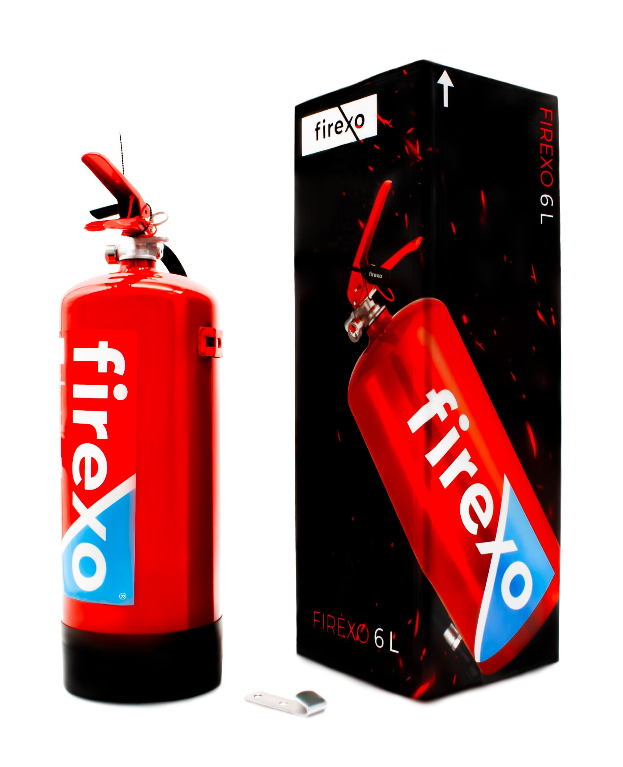 Firexo All In One Fire Extinguisher (6 Litre / 6 Kg) - Multipurpose Extinguisher For All Fires Inc. Li-Ion Battery Fires! - Safety & Emergency Equipme 5060638820031