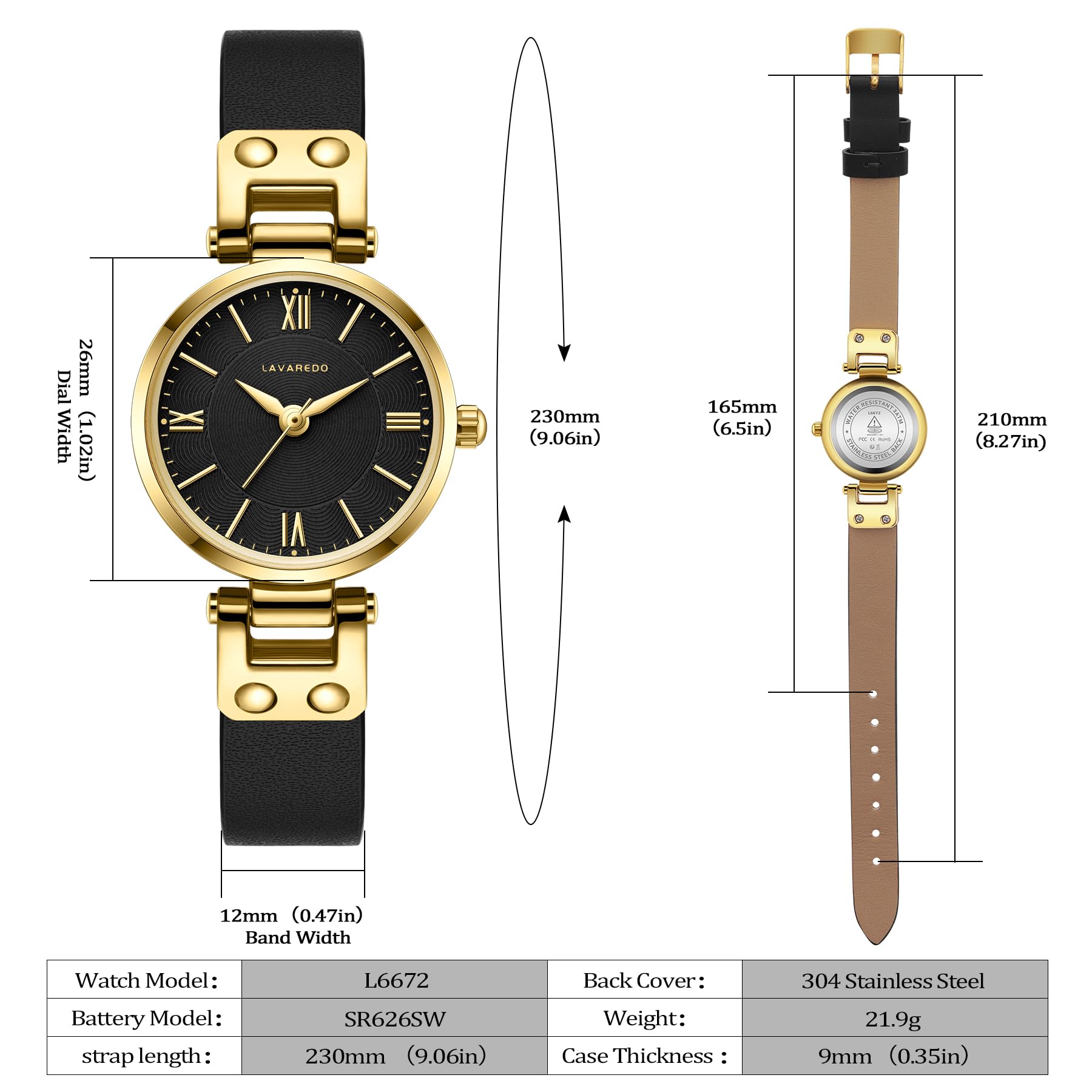 BEN NEVIS Relojes para mujer, elegante, clásico, pequeño, de cuero, dorado, fácil de leer, relojes de pulsera para mujer