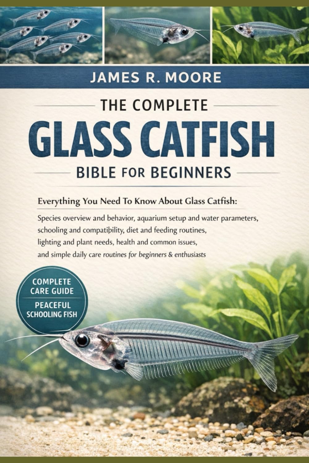 THE COMPLETE GLASS CATFISH BIBLE FOR BEGINNERS: Everything You Need To Know About Glass Catfish: Species overview and behavior, aquarium setup....simple daily care routines for beginners & enthusiasts
