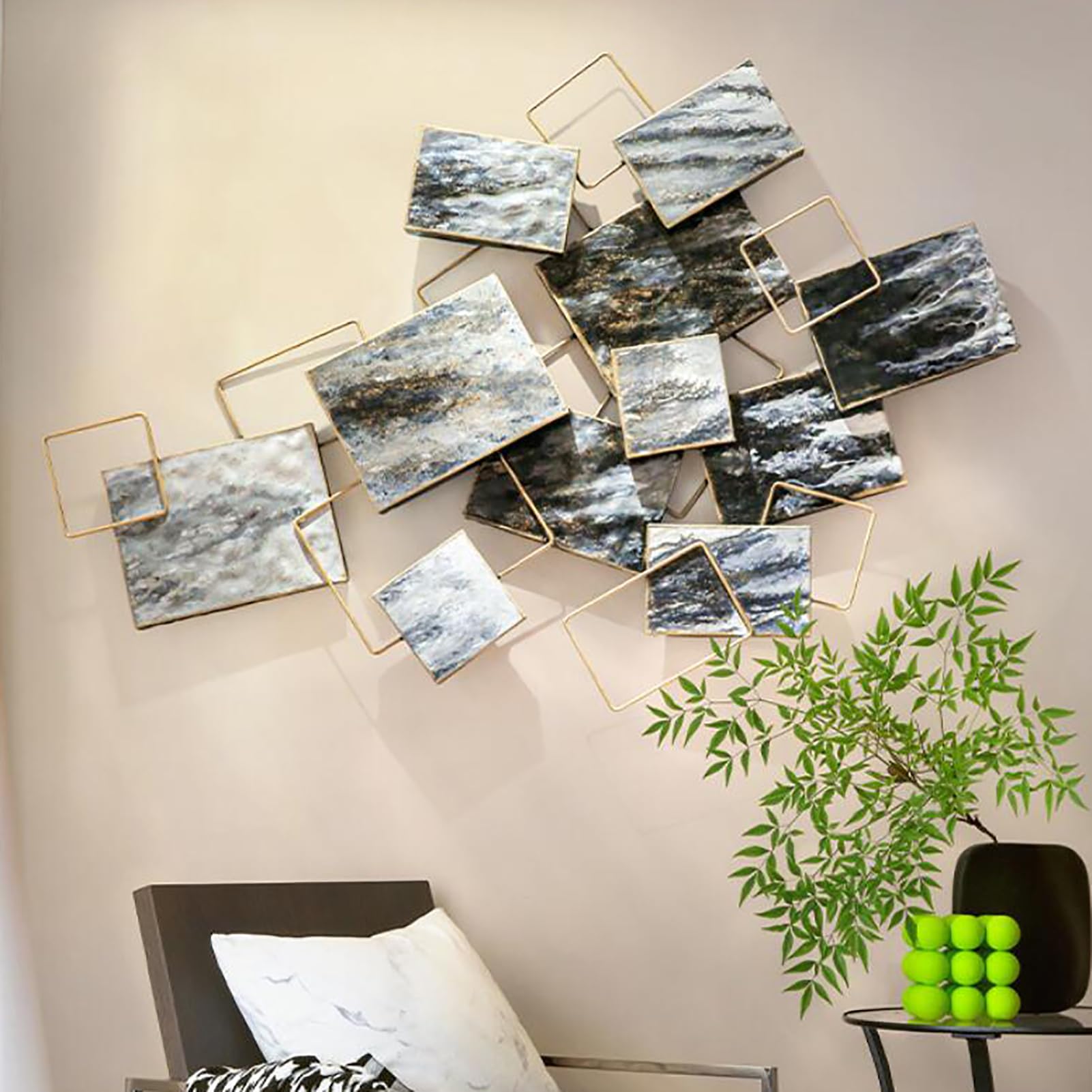 Amazon.co.jp: インダストリアルスタイル 壁飾りアイアンウォール