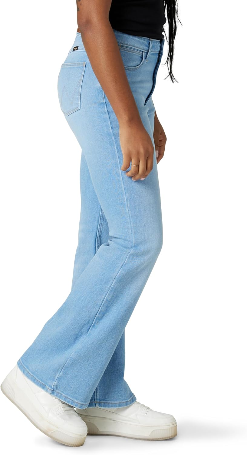 Wrangler Womens Women’s High Waisted Fierce Flare Jean