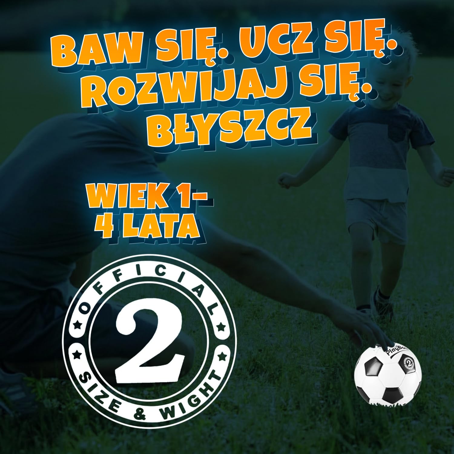 Piłka nożna rozmiar 2–5, wysokiej jakości PVC, z pompką. Dla dzieci, młodzieży i dorosłych. Idealna do treningu, meczu i gry. Pakiet 1 lub 4 sztuki