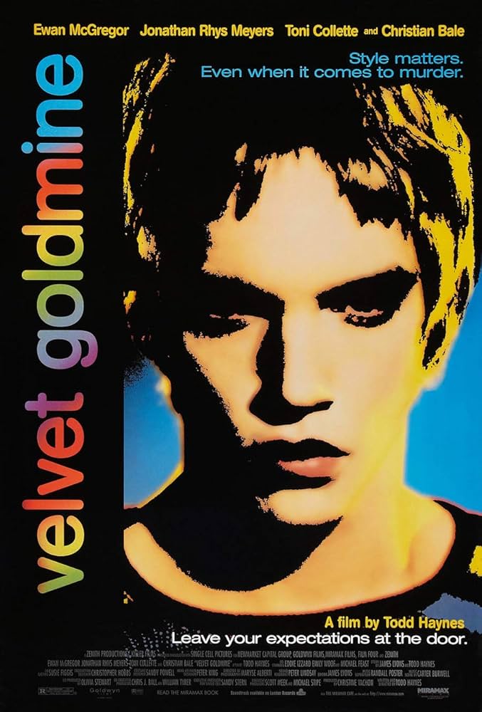 ベルベット・ゴールドマイン　USオリジナル映画ポスター Amazon.com: VELVET GOLDMINE MOVIE POSTER 1 Sided ORIGINAL