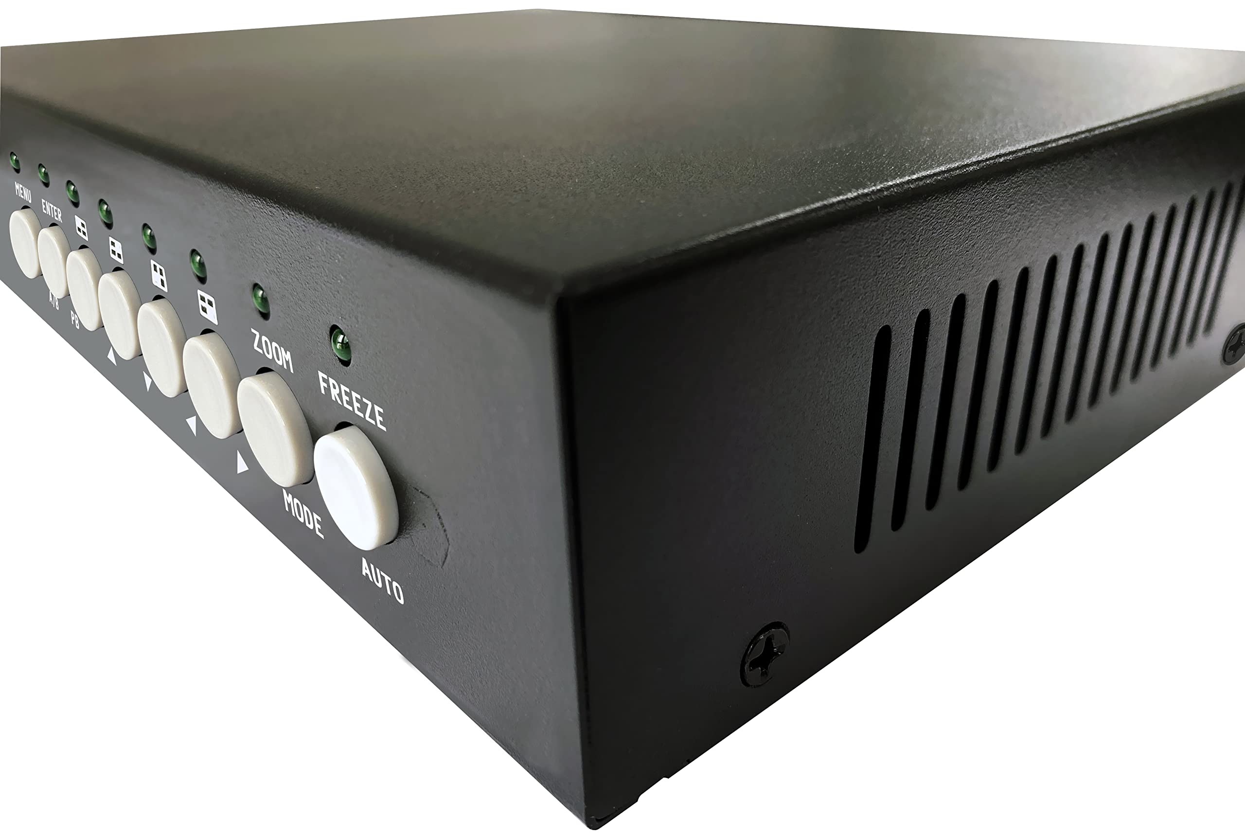 UHPPOTE 8CH Color Quad System Video Splitter CCTV Procesador de cámara CCTV con control remoto 10 adaptador BNC